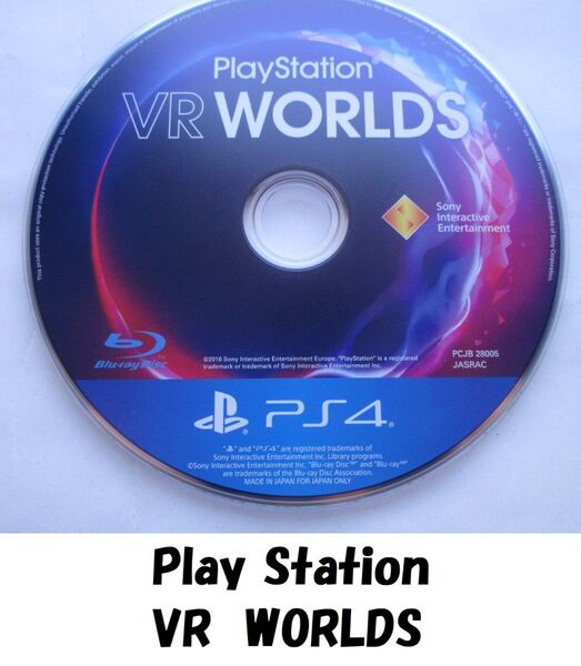 【PS4】PlayStation VR WORLD ケースなし ソフトのみ
