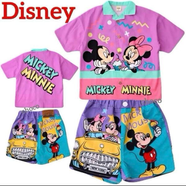 男の子 トップス 100cm お洒落 ディズニー 半袖 Tシャツ 可愛い 夏 ズボン 子供 ミッキー 女の子 ボトムス 半ズボン
