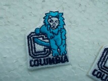 (２枚セット)COLUMBIA コロンビア大学 ライオン アメフト アイビー・リーグ フットボール ワッペン/パッチ USA スポーツ アメリカ 388_画像2