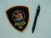N.Y POLICE ニューヨーク ポリス 警察 アメリカ 刺繍 ワッペン / セキュリティ ガード 守衛 警備員 ビンテージ カスタム 409_画像5