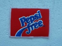 Pepsi Free ペプシフリー 飲み物 刺繍 パッチ ロゴ ドリンク 企業 パッケージ ワッペン/ ビンテージ USA アメカジ ワークシャツ コーラ 414_画像3