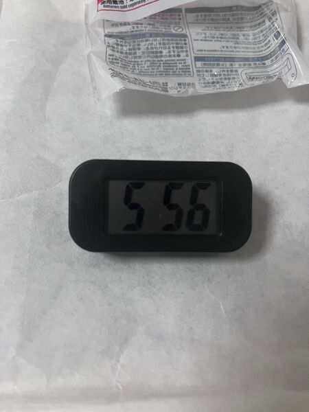 コンパクト 置き時計 デジタル時計 単4電池式