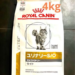 ロイヤルカナン 猫用 ユリナリーS/O オルファクトリーライトドライ4キロ 新品未開封品 期間限定特価品