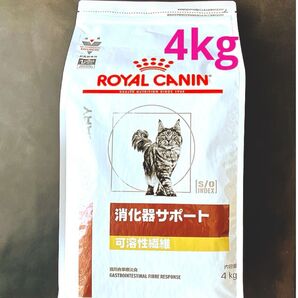 ロイヤルカナン猫用 消化器サポート可溶性繊維ドライ 4キロ 賞味期限26年6月16日 新品未開封品 特価品