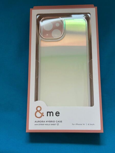 エレコム iPhone14 &me オーロラハイブリッドケース ホワイト
