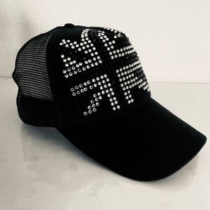 ユニオンジャック ラインストーン キャップ