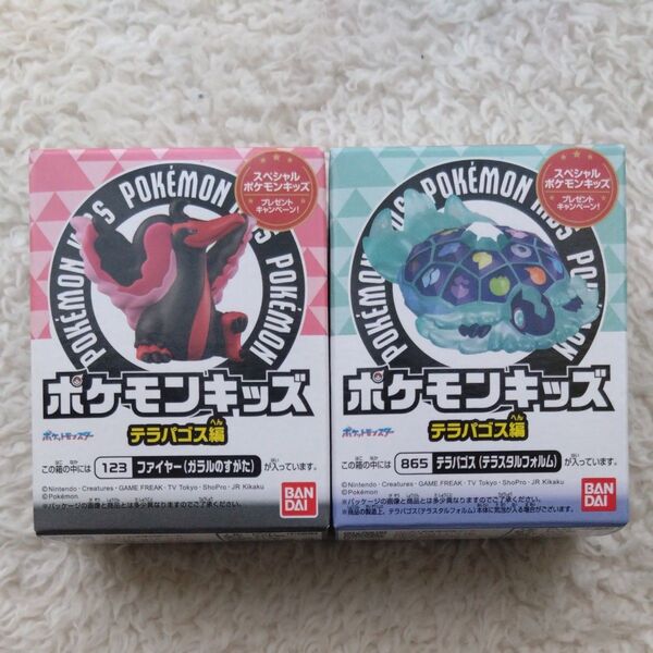 新品 未開封 ポケモンキッズ 2点 箱のまま発送 ポケモン 指人形 ポケットモンスター フィギュア テラパゴス ファイヤー