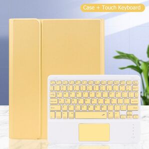 【新品】キーボード付き iPadケース iPadPro(12.9インチ) 充電ケーブル付き イエロー Pro