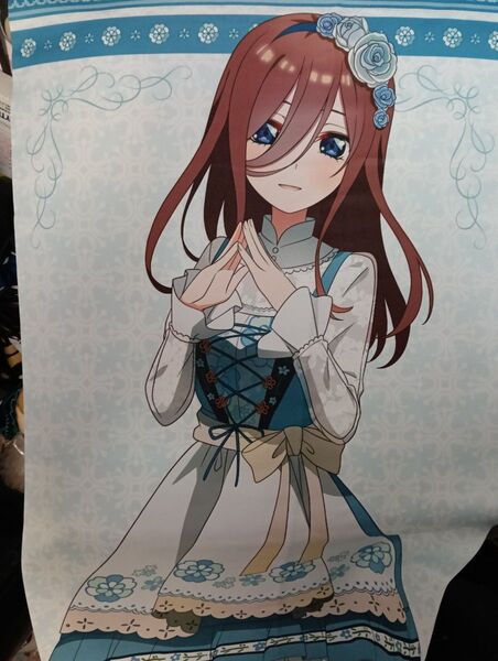 タペストリー 五等分の花嫁 あたり付き缶バッジ スリムタペストリー 中野三玖