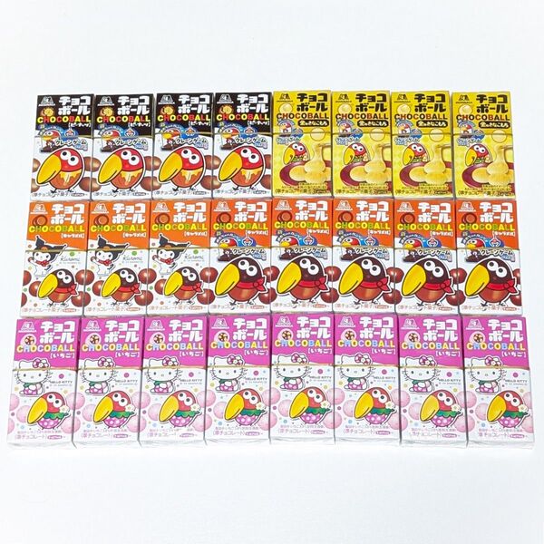 森永 チョコボール キャラメル いちご ピーナッツ 金のきなこもち 24箱セット