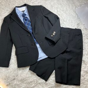 キッズ110cm セットアップ hiromichi nakano フォーマルスーツ 4点セット 銀ボタンブレザー