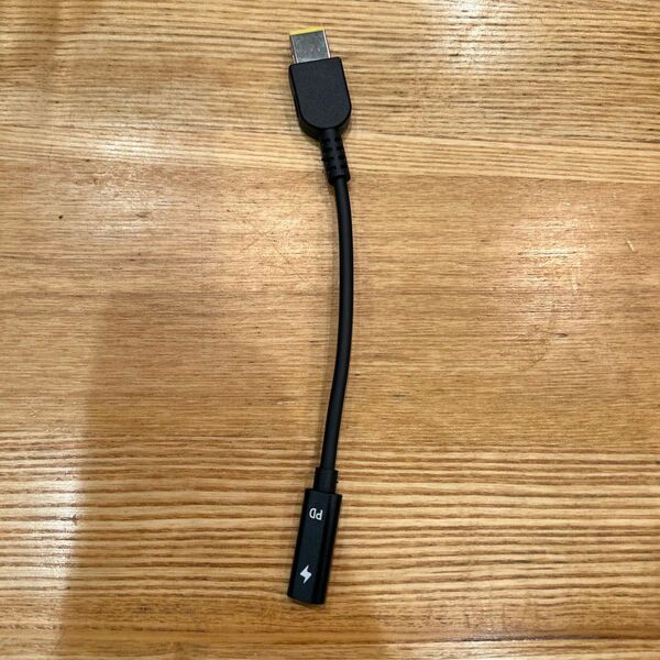 USB-C(PD対応)→ Lenovo角型充電ポート 変換アダプター ケーブル