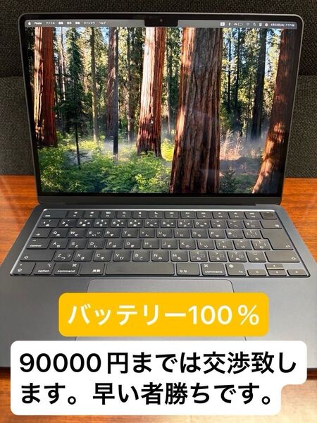 《極美品》Apple MacBook Air (M2, 2022) メモリ8GB ストレージ256GB スペースグレイ