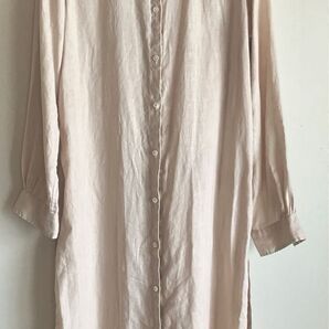 【古着】JOURNAL STANDARD relume リネン100%長袖シャツワンピース