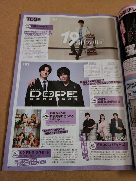 松本潤・中村倫也・髙橋海人・綾瀬はるか・中井貴一(裏面)・切り抜き