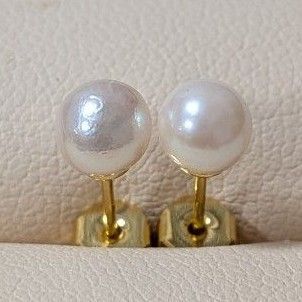 真珠ピアス あこや パール 直結 冠婚葬祭 スタッド デイリー シンプル