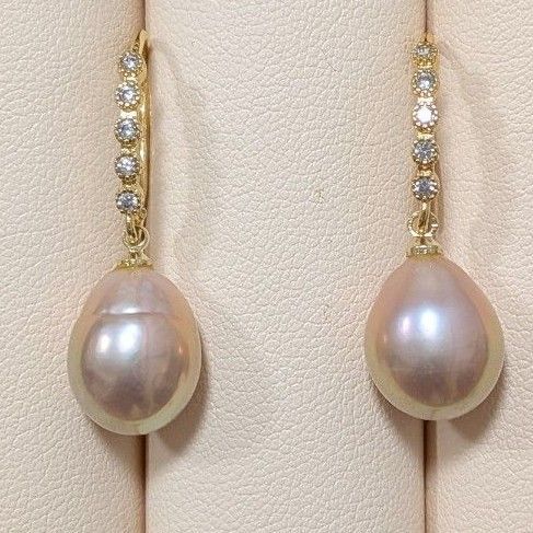 パールピアス 淡水真珠 バロック 天然カラー ゆらゆら 冠婚葬祭 キラキラ金具