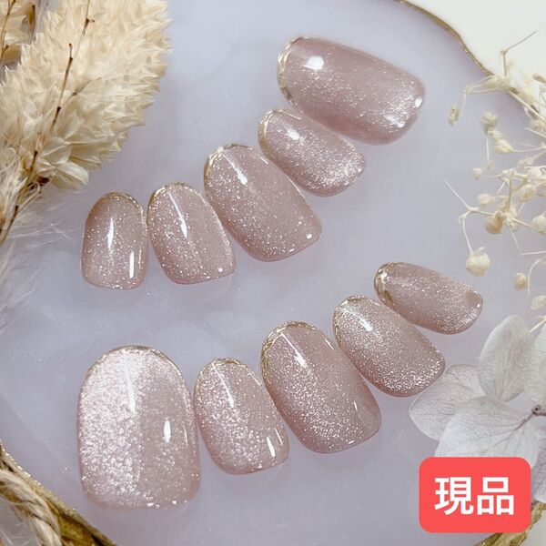 現品 ニュアンスネイル ワンカラー シンプル ピンク マグネット 大人 ワンホン 上品 結婚式 成人式 ジェル ミラー