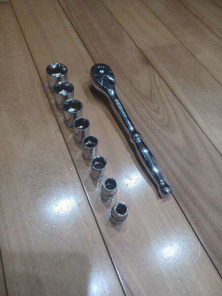 SK11 ラチェットハンドル ソケットレンチセット 3/8 9.5 KTC TONE TOP LOBSTER ASAHI