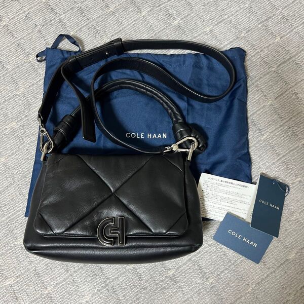 ショルダーバッグ レザー 斜め掛け トートバッグ ハンドバッグ コールハーン COLEHAAN ブラック