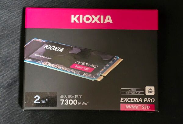 KIOXIA キオクシア PCIe 4.0 NVMe M.2 SSD 2TB EXCERIA PRO 新品未使用一度開封済品