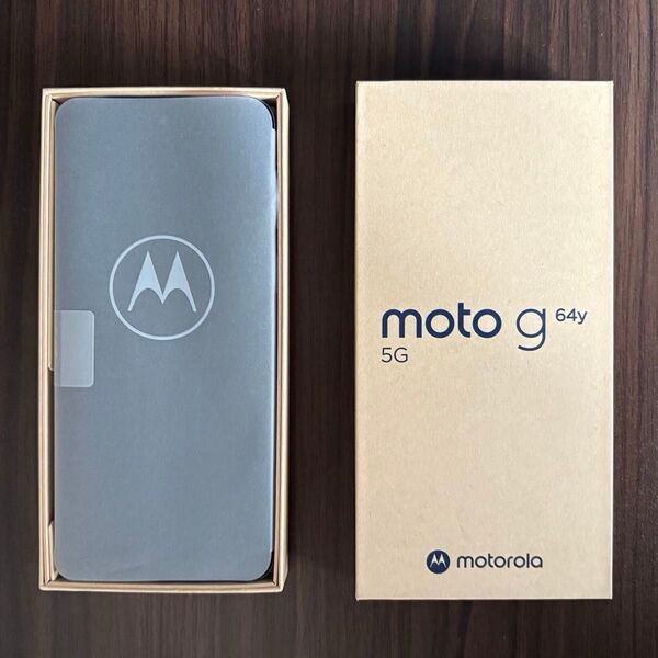 Motorola g64y 5g Y!mobile シルバーブルー SIMフリー クリアケース付き