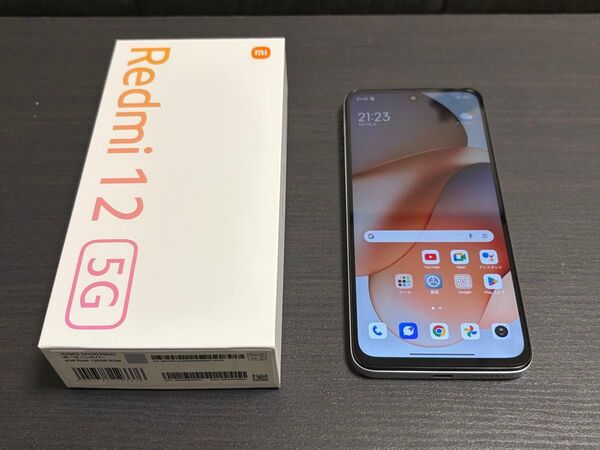 中古美品 Redmi 12 5G 6.8インチ メモリー4GB ストレージ128GB ポーラーシルバー XIG03