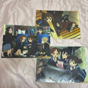 けいおん!! A3 描き下ろしクリアポスター 3枚セット【第1弾 イタズラ中】【第2弾 じゃんけんぽん】【第7弾 ちょとひといき】