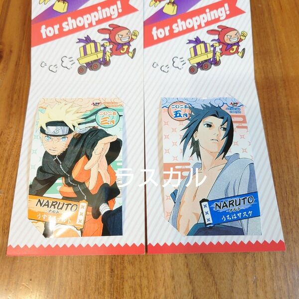 ジャンプショップ ミニブロマイド NARUTO ナルト うずまきナルト うちはサスケ