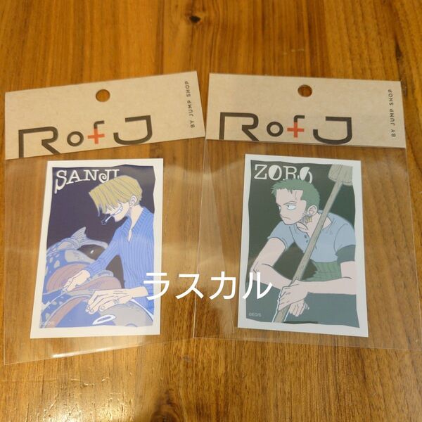 RofJ BY JUMP SHOP ジャンプショップ アートカラーステッカー ONE PIECE ワンピース ゾロ サンジ
