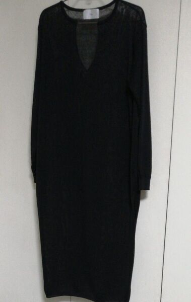 シアーニット ロングワンピース Vin