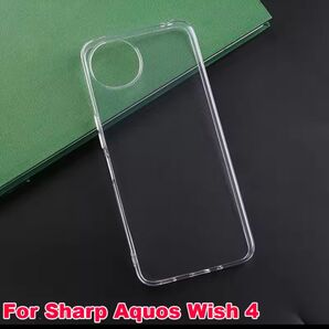 AQUOS wish4 アクオス ウィッシュ クリア ケース カバー TPU ソフト 透明 SH-52E