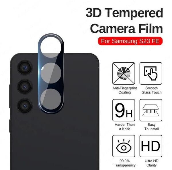 Galaxy S23 FE SCG24 カメラレンズ ガラス 3D フルカバー ガラスプロテクター 保護 s23fe