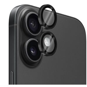 iphone16 / iphone 16Plus カメラカバー カメラフィルム レンズ 保護フィルム 独立型 ブラック ガラス