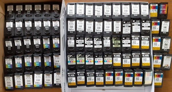 84個セット キャノン 360 361 341 340使用済み 空インク 互換 リサイクル インクカートリッジ Canon