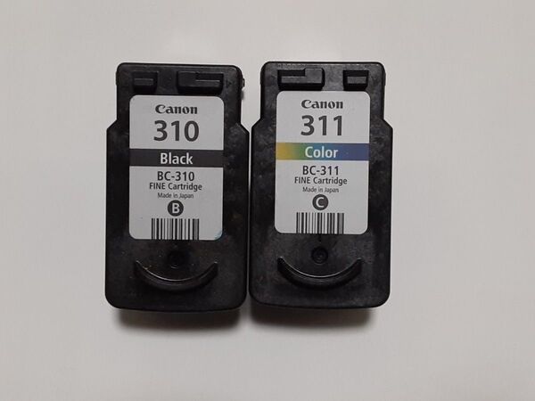 BC-310 BC-311 キャノン ブラック カラーBLACK Color 使用済み空インクカートリッジ キャノン純正