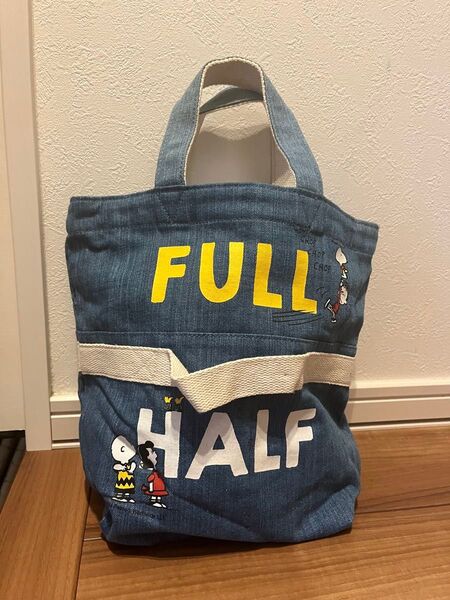 スヌーピー トートバッグ ハンドバック デニム柄