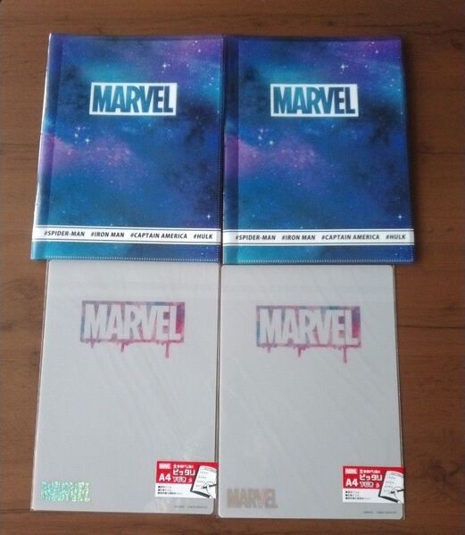 新品 未使用 MARVEL クリアファイル2点 下敷き2枚セット 定価2332円
