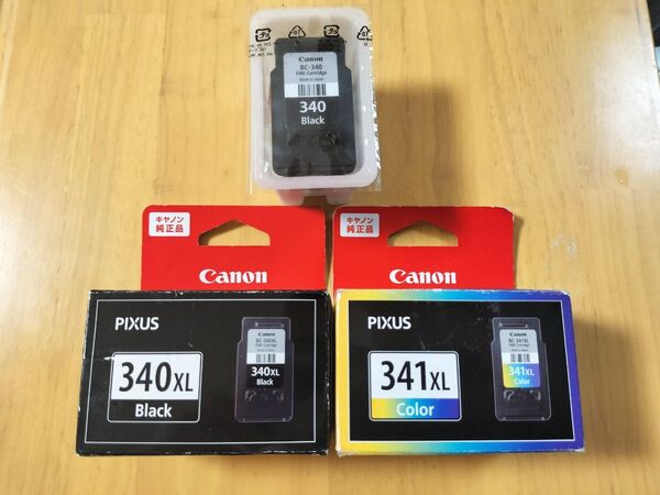 Canon 純正インクカートリッジ 3個セット BC-340/340XL/341XL