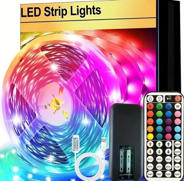 LEDテープライト 20M(10m+10m) リモコン付属 間接照明