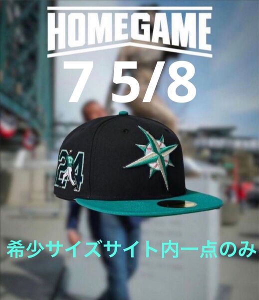 GWセール HOMEGAME SOSHI 別注 マリナーズ コンパスロゴ 7 5/8