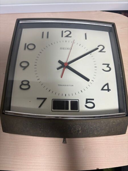 希少昭和レトロ SEIKOトランジスタクロック 掛時計 稼働品