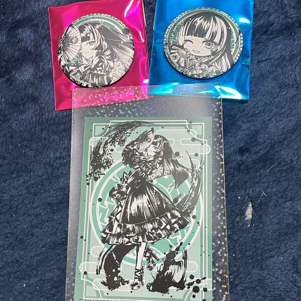 儒烏風亭らでん 墨彩の宴 缶バッジ2種 ブロマイド