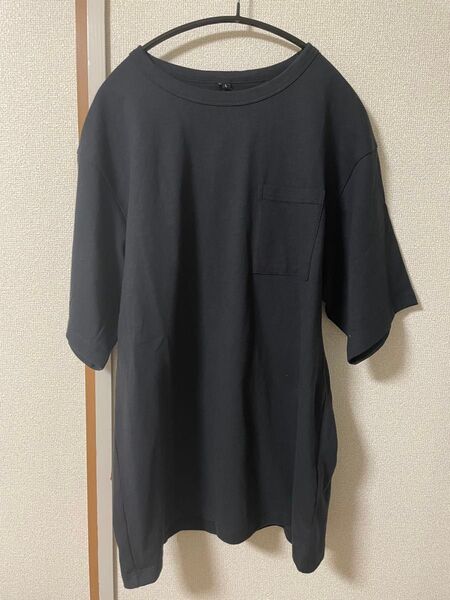 ワークマン【Lサイズ】キシリトールコットン半袖Tシャツ ブラック ポケット付