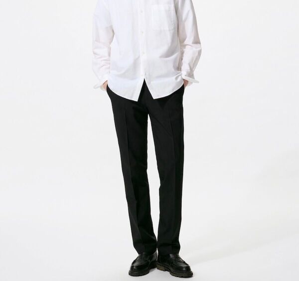 UNIQLO ユニクロ 感動パンツ スラックス ブラック ウエスト82 L