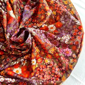 イギリス製 ヴィンテージ プリント生地 ハギレ