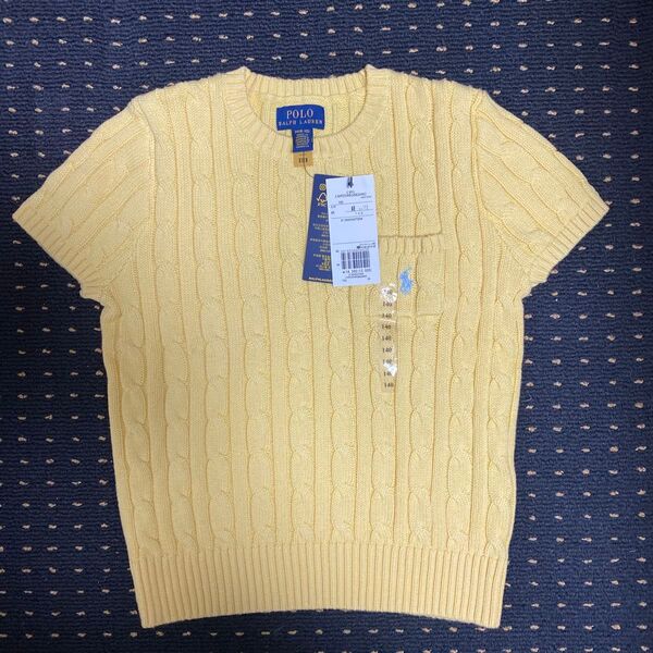 【新品】POLO RALPH LAUREN ラルフローレン 半袖 ケーブルニット