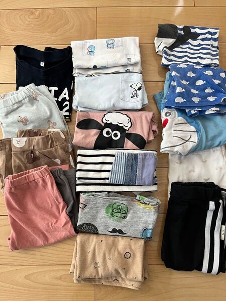 子供服 男の子 Tシャツ ドラえもん ひつじのショーン くま 90 95 赤ちゃん baby ベビー服 まとめ売り ズボン くじら