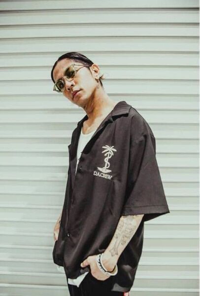 DRAGONASH CREW限定 受注生産品 開襟シャツ L