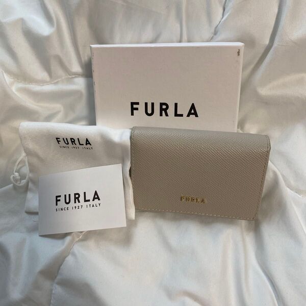 FURLA フルラ 名刺入れ レザー カードケース ウォレット